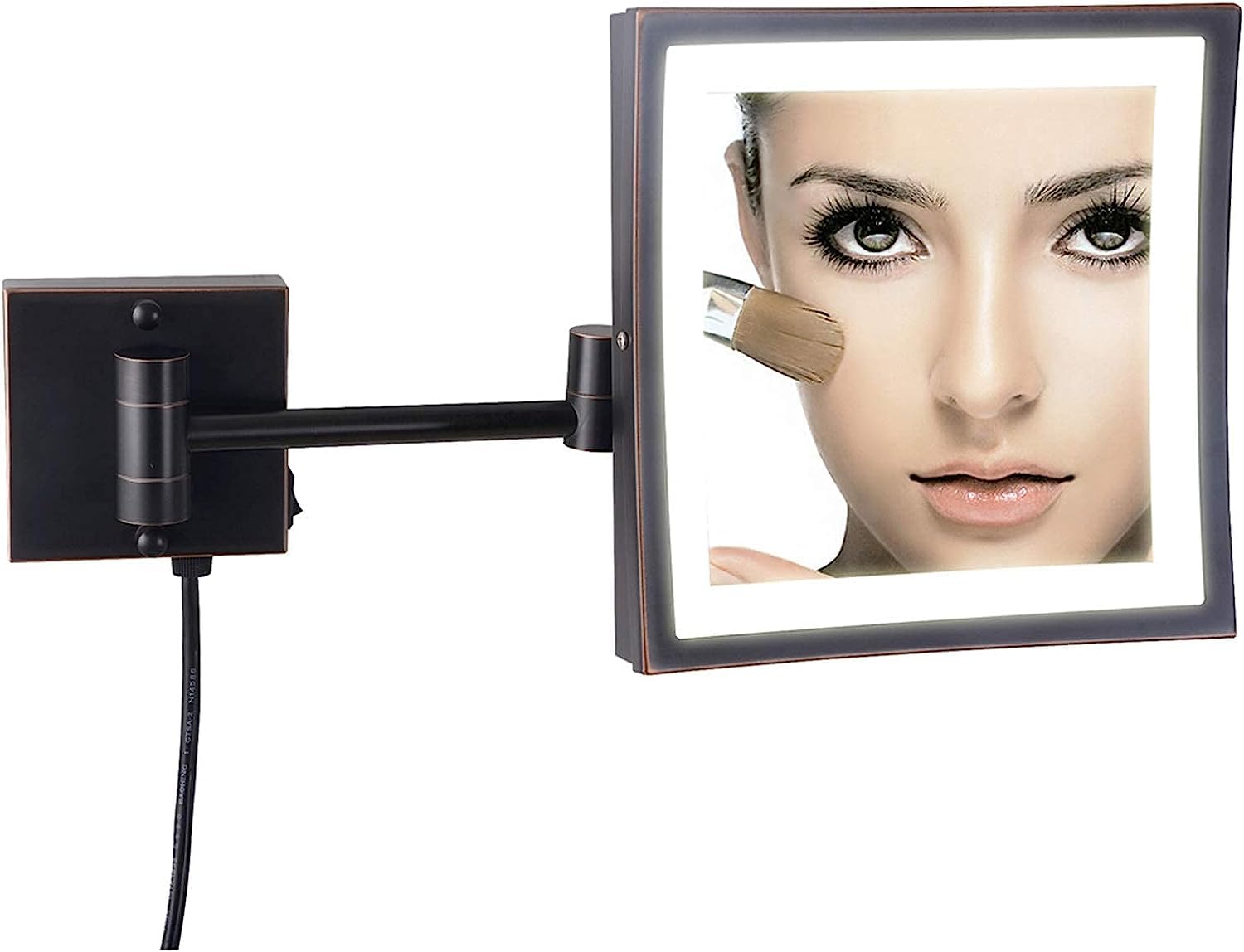 Miroir de maquillage LED 3X contre le manque de luminosité
