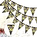 30 Ans Deco Anniversaire,30e Joyeux Anniversaire Bannière Guirlande,30 Ans Guirlande Anniversaire,30e Anniversaire Guirlande Drapeaux de Triangle Noir Or Decoration