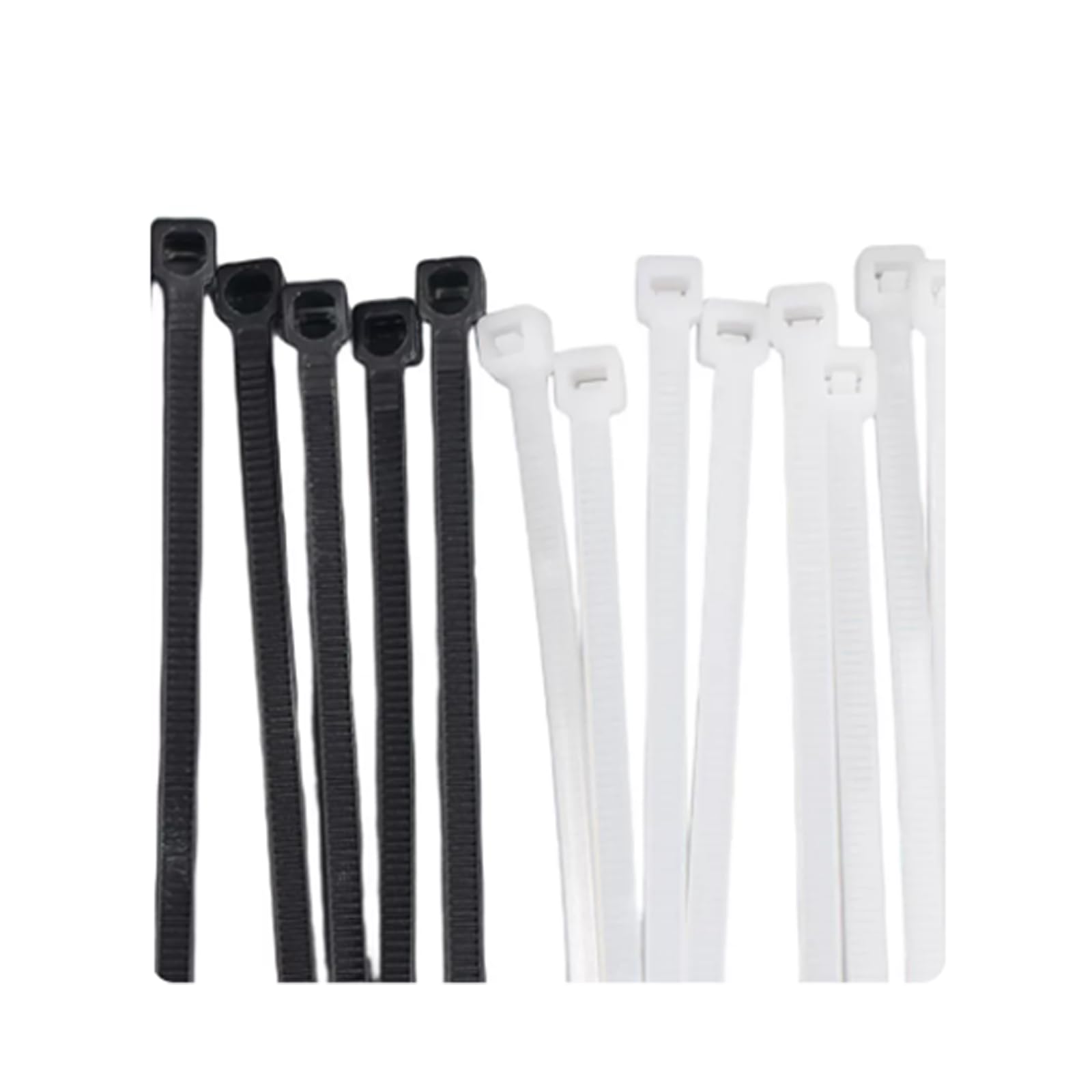 Fascette in Nylon, Fascette A Scatto Per Un Fissaggio Saldo Dei, Con Cordino, Fascette Autobloccanti Per (Black8mm*400mm*250pcs)
