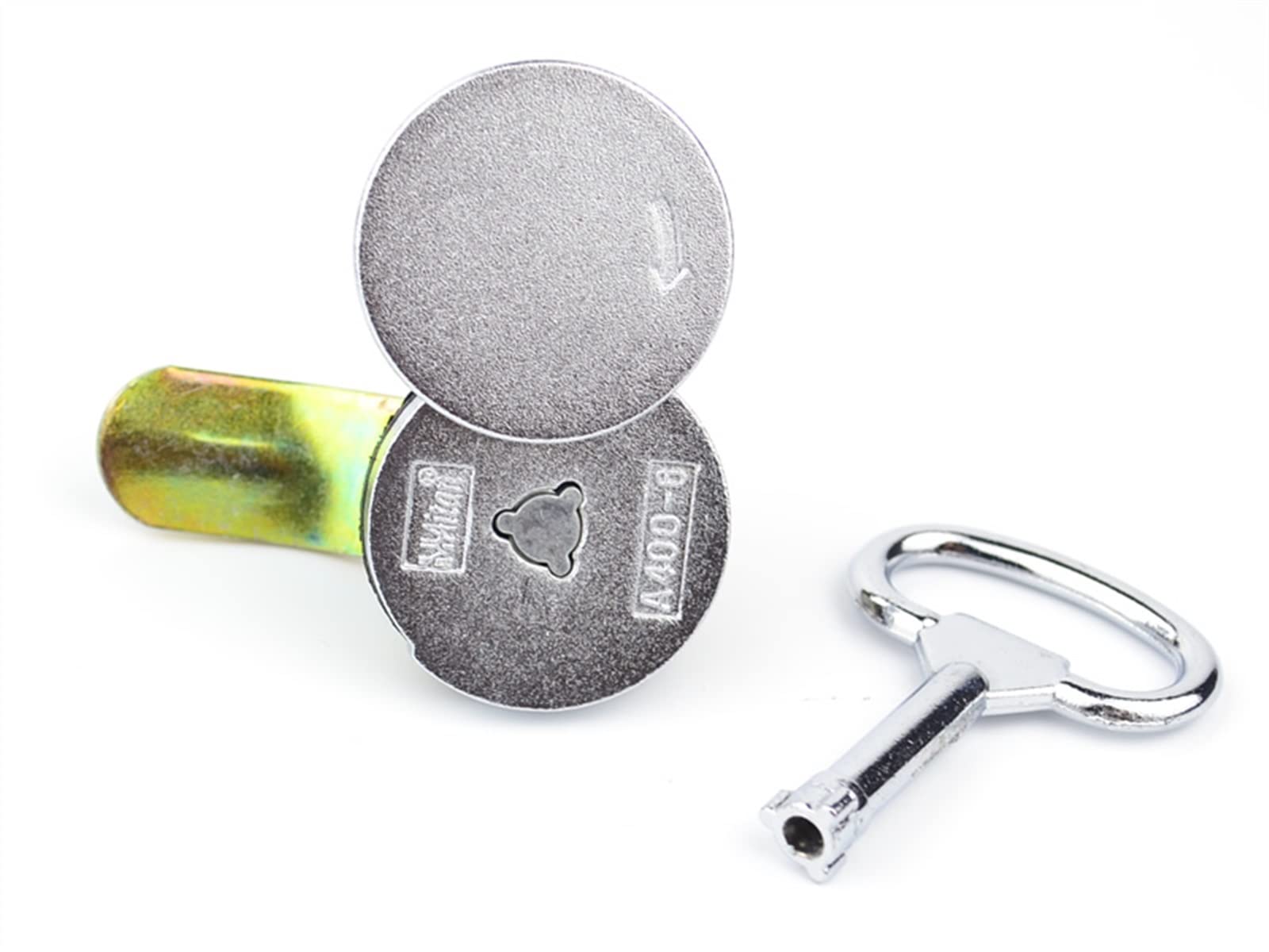 Schrankschlösser, Schubladenschlösser, Nockenschloss, MSA400 Schrank-Nockenschlösser mit Abdeckung for Verteilerkasten, Blechkoffer, Mikroschloss mit Kappe, Spezialschlösser, 2 Stück