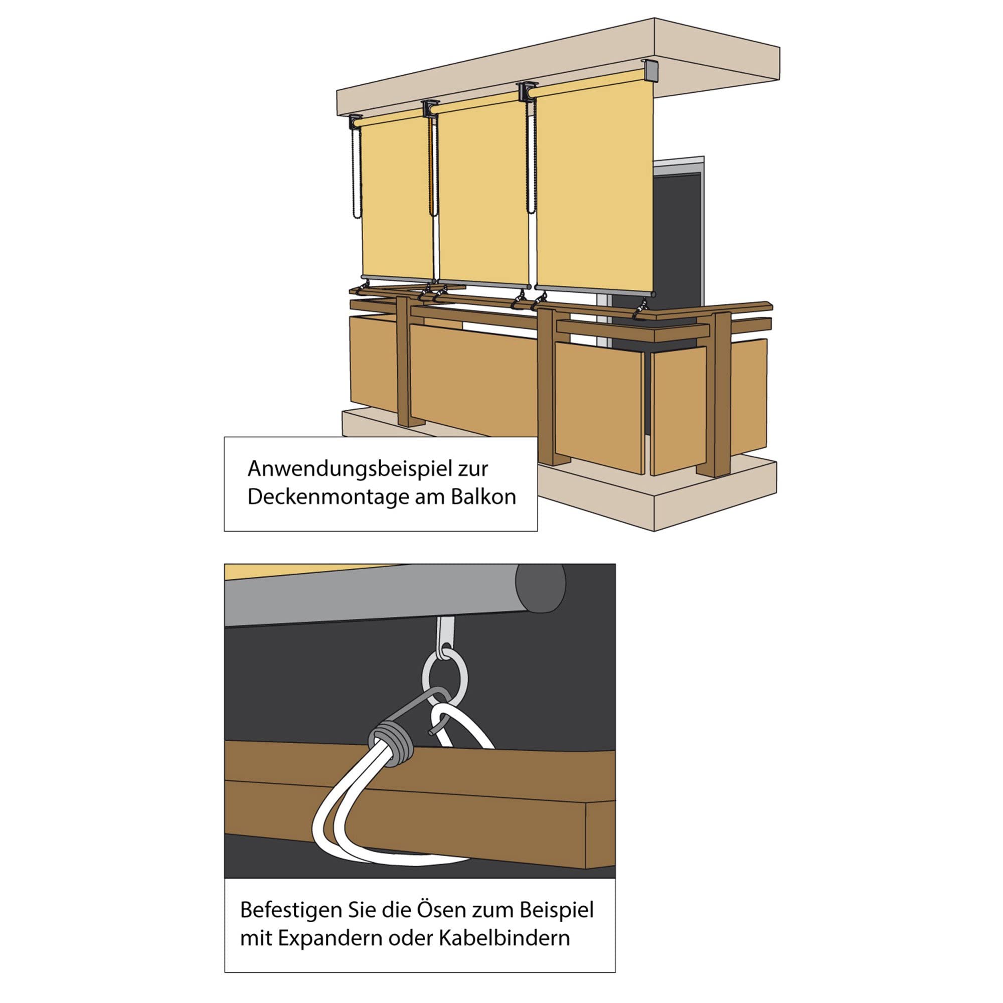 paramondo Store extérieur Enrouleur auvent Vertical Pare-Soleil pour terrasse de Balcon, résistant aux déchirures et aux intempéries, Suspendu, Entretien Facile, 180 x 240 cm [LXH] Blanc