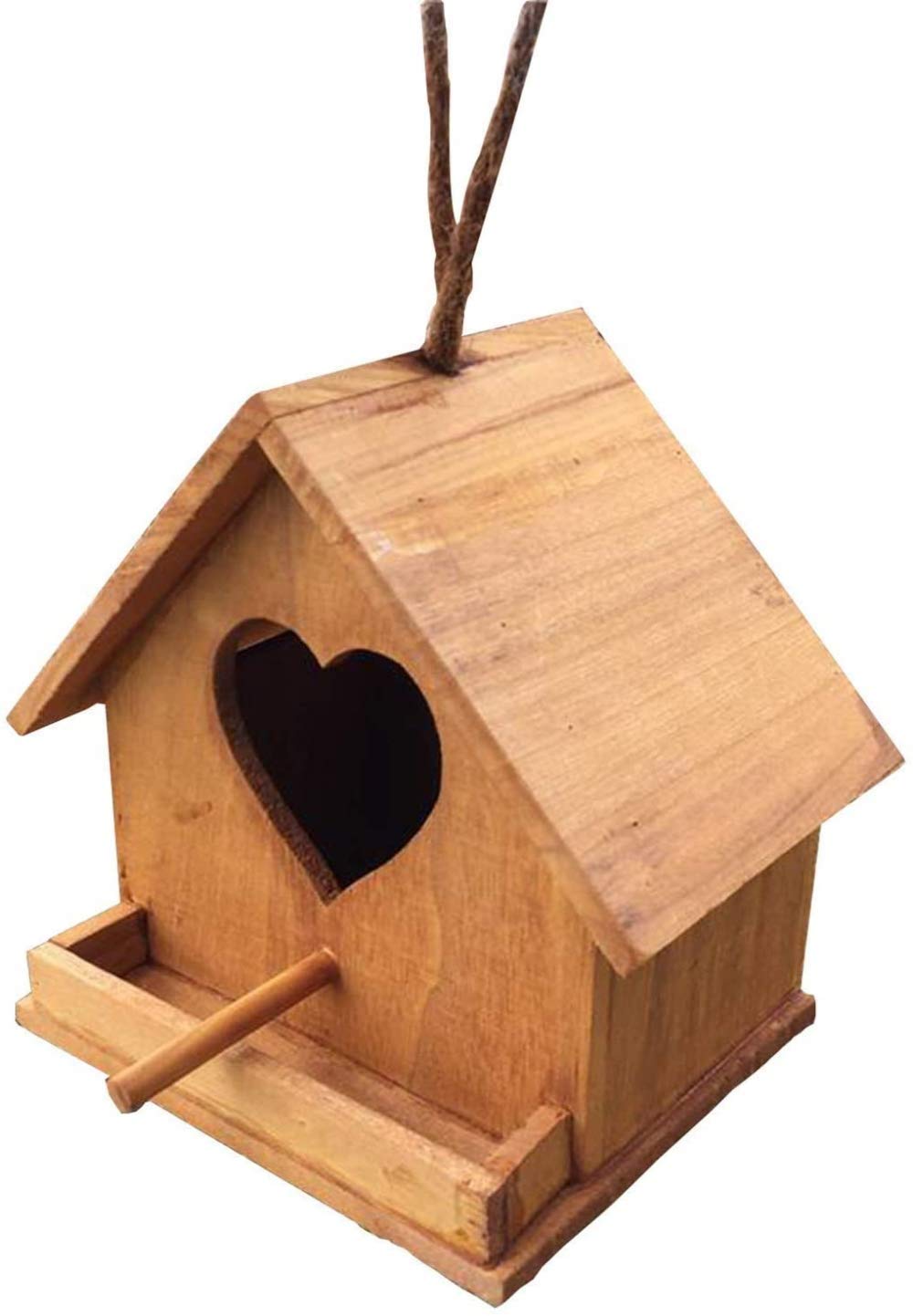 Casas de pájaros de madera para cría de loros, decoración de jardín al aire libre, nido colgante, refugio cálido para palomas, manualidades creativas, estilo pastoral