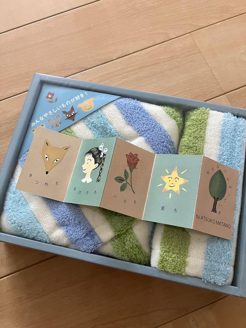 アツコマタノ タオル　フェイスタオル カップセット アツコマタノ タオルフェイスタオル カップセット