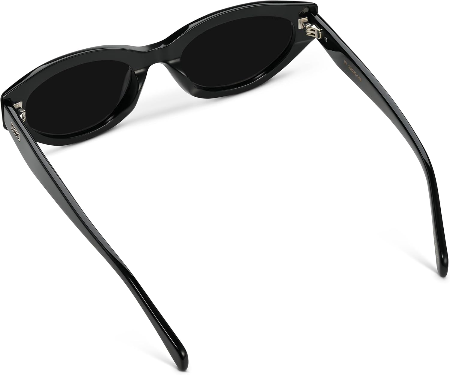 WearMe Pro - Women's Polarized Sunglasses, Narrow Fashion Cat-Eye Acetate Frame, Oval Lenses, Hand-Polished - Image 6
