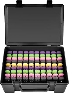 FULLCASE USB Flash Drive Case,104-Slot Thumb Drive Storage Organizer Black