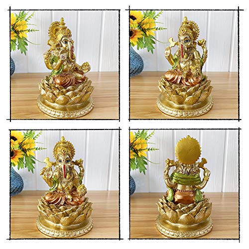 Bangbangda Hindu God Lord Ganesha Statue - India Idol Ganesh Figurine Indian Home Office Mandir Temple Pooja Item Diwali Gifts Puja Product Altar Shrine Yoga Room Medietation Room Decor #TOP4