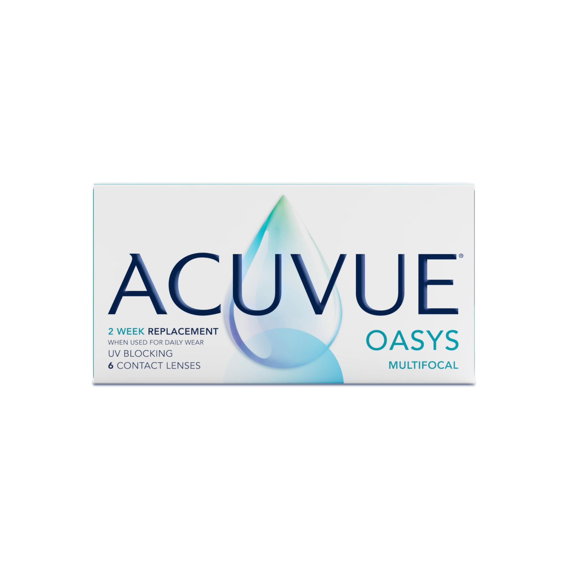 ACUVUE OASYS MULTIFOCAL Gleitsichtkontaktlinsen – 1 dpt, BC 8,4, Addition L, UV-Schutz, 6er-Pack (2-Wochenlinsen)