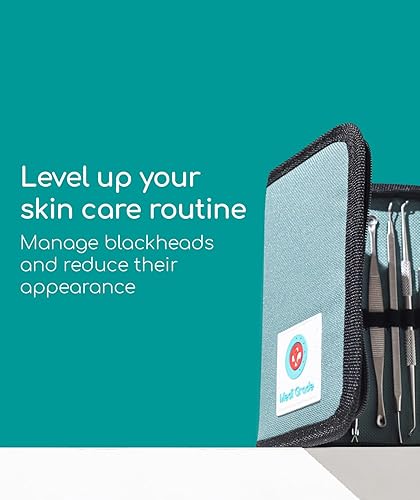 Miniatura 9 de Kit de removedor de puntos negros con papel secante de control de aceite 50 hojas  Popper de espinillas de acero inoxidable, kit de extracción de