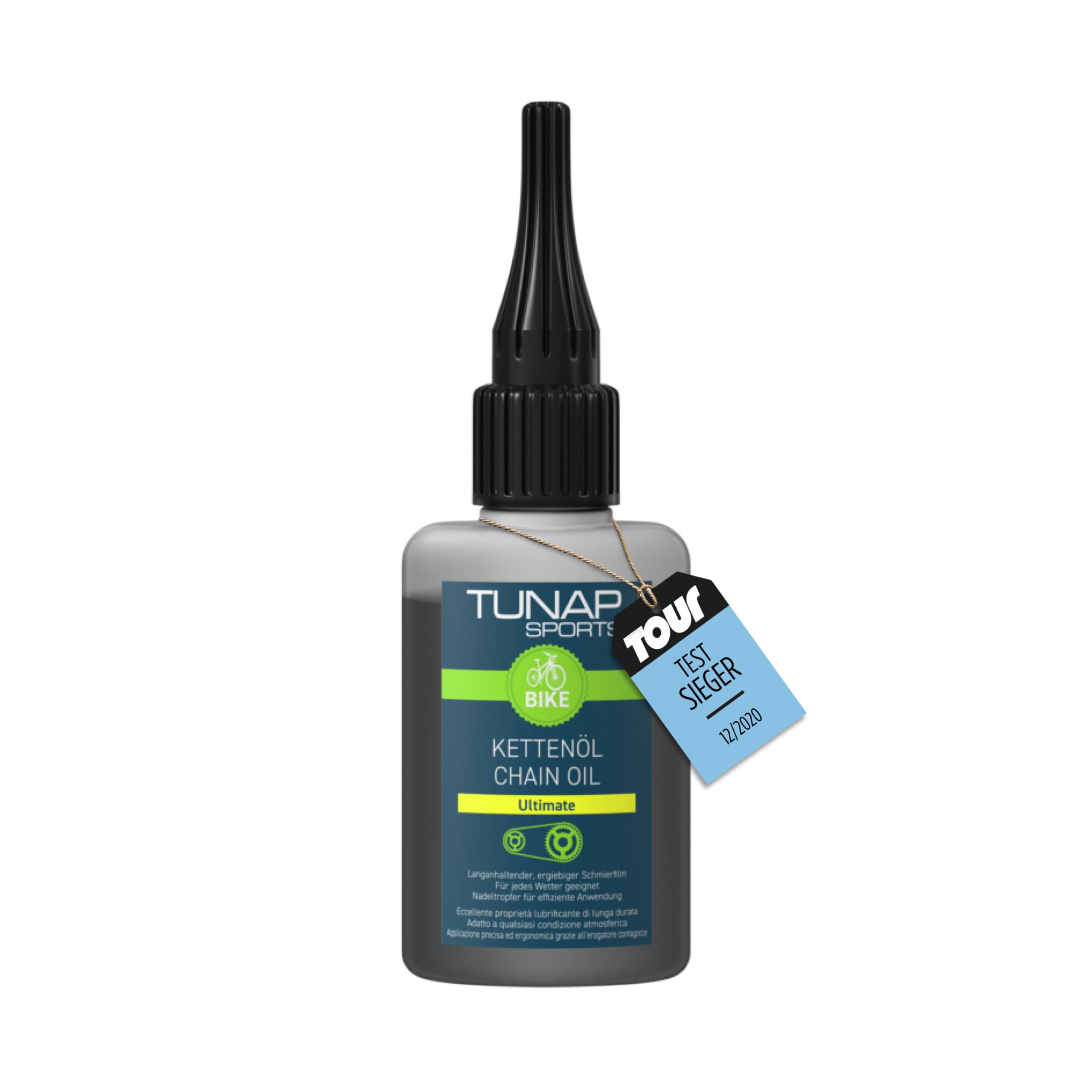TUNAP SPORTS Kettenöl Ultimate - 50ml Tropfflasche | High-Performance Kettenschmierung | Langanhaltende Schmierung bis 600km | Allwetter | Weniger Reibung, höhere Performance | Made in Germany