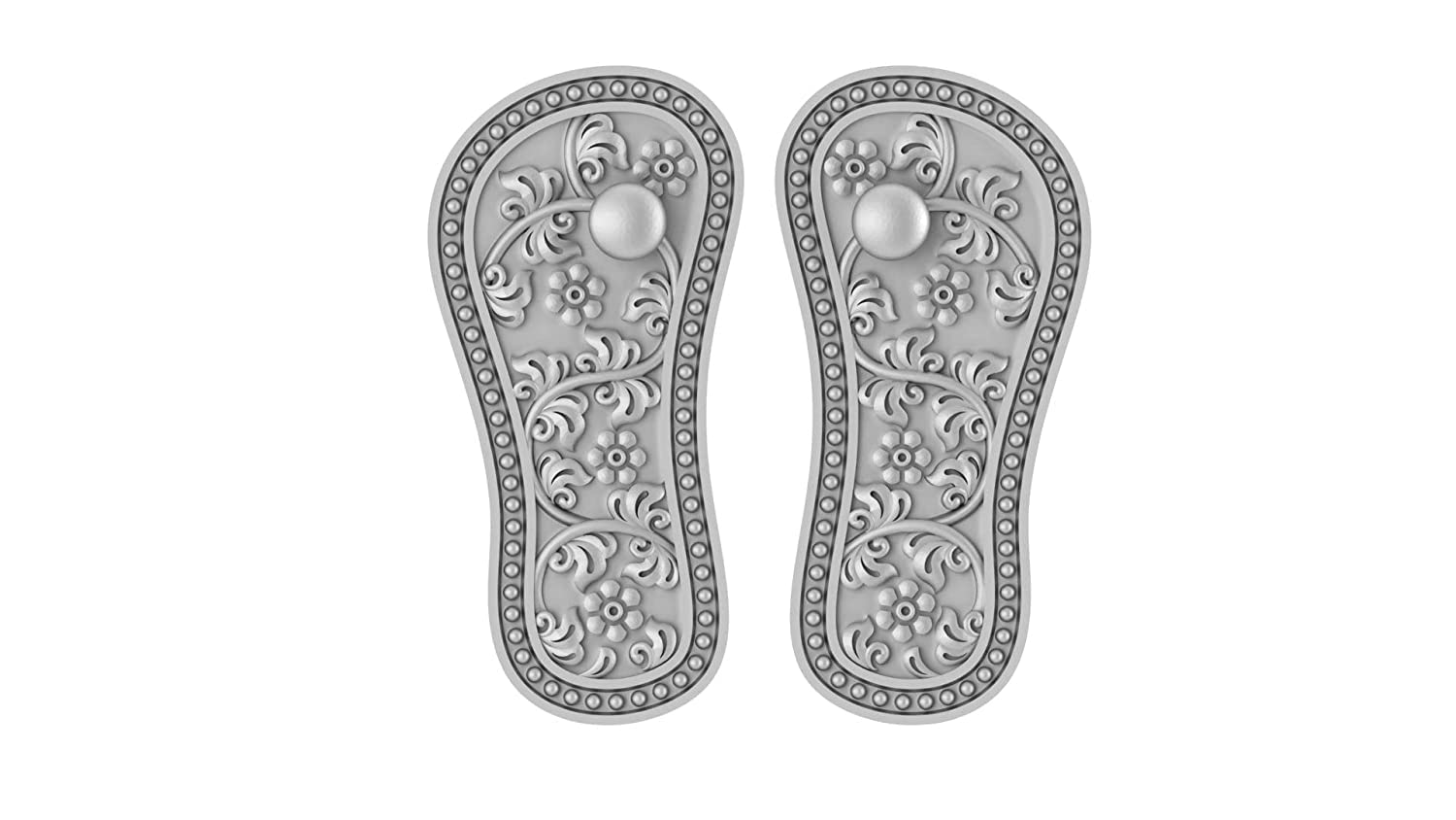 AKSHAT SAPPHIRE Sterling Silver (92.5% Purity) God Laxmi Paduka, Pure Silver Maa Lakshmi Paduka for Wealth and Prosperity (B0BYVW2DGR) Amazon Price History, Amazon Price Tracker