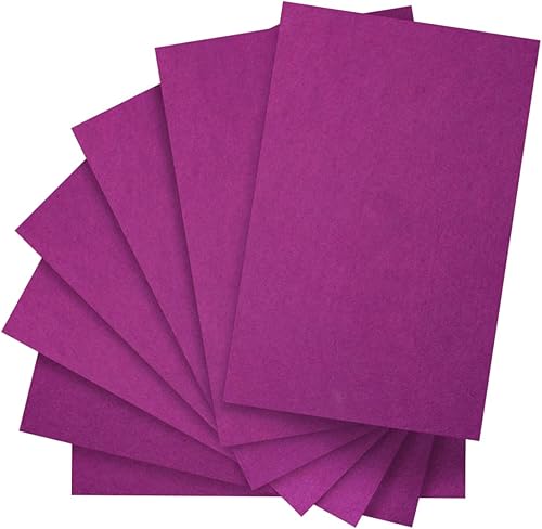 IOOLEEM Hojas de fieltro moradas, 30 piezas de 7 x 11.3 pulgadas (cerca de tamaño A4 - 7.1 x 11.2 in) hoja de fieltro precortada para manualidades,