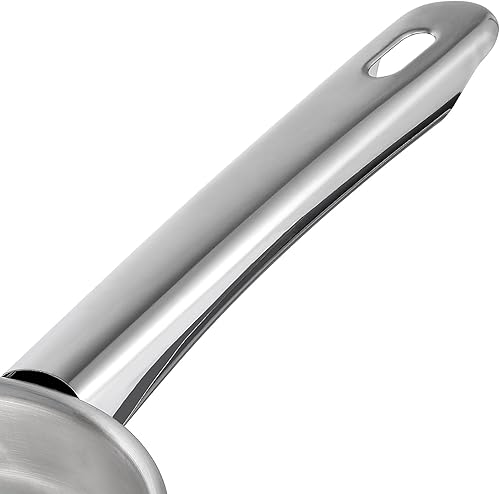 Miniatura 8 de Housoutil Molino de alimentos de acero inoxidable con asa, mango de fresado y tazón de acero inoxidable molino giratorio de alimentos para salsa de