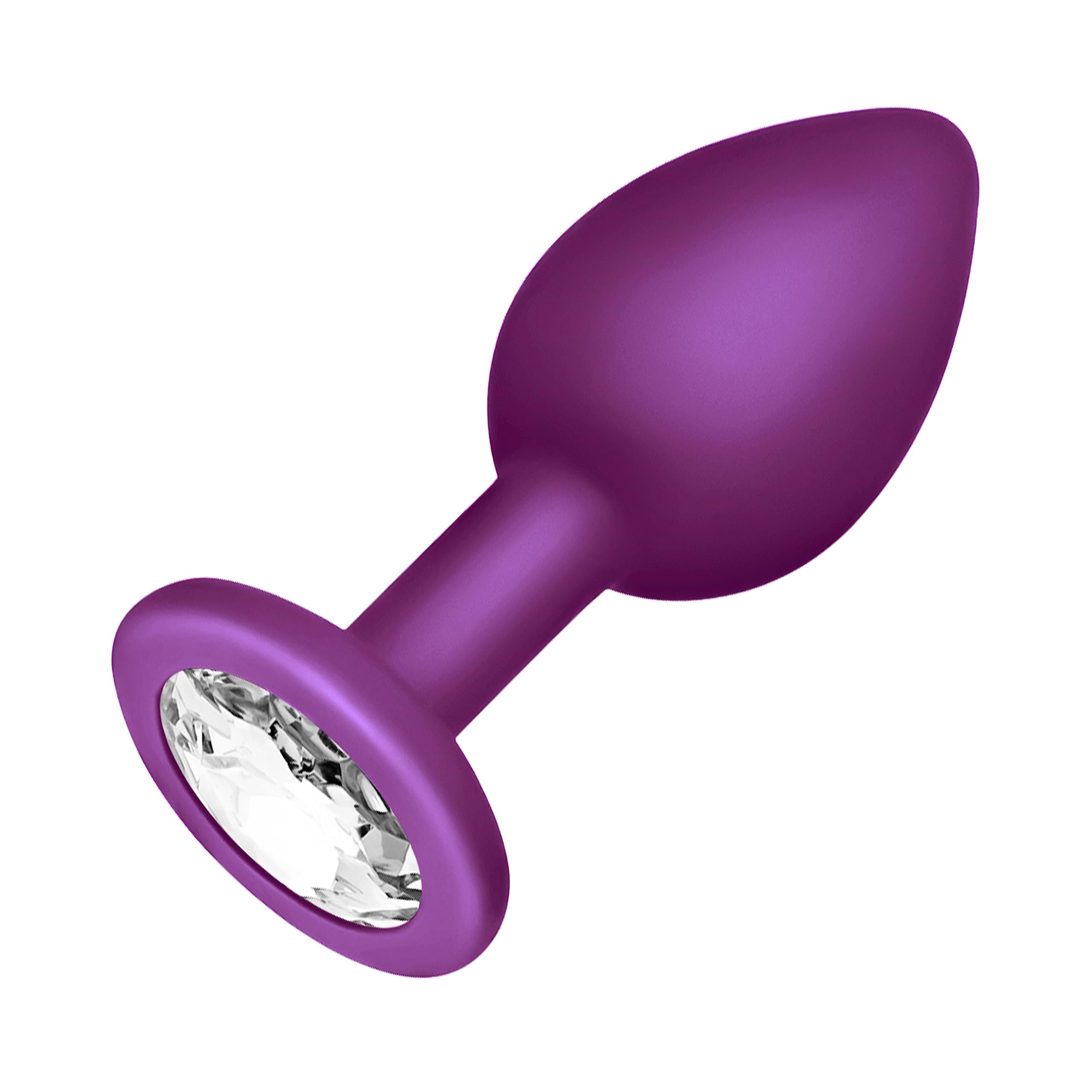 DUKESTON Plug Anale Petite avec Diamant Petit Butt Plug Anal ø 28 mm pour  Debutant (Silicone, Violet & Transparent) : Amazon.fr: Hygiène et Santé