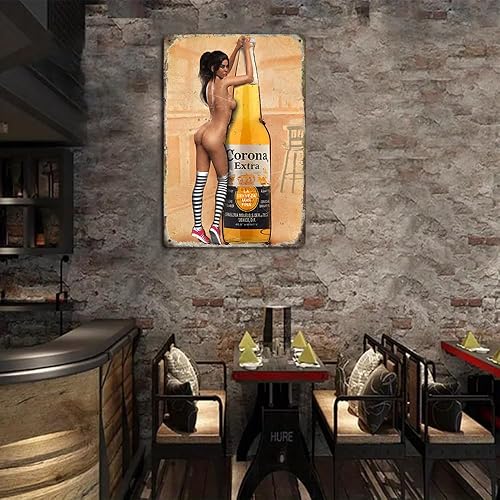 Letreros de decoración vintage retro de metal para hombre, cueva, garaje, cocina, bar, pub, cafetería, hogar, restaurante, decoración de pared,