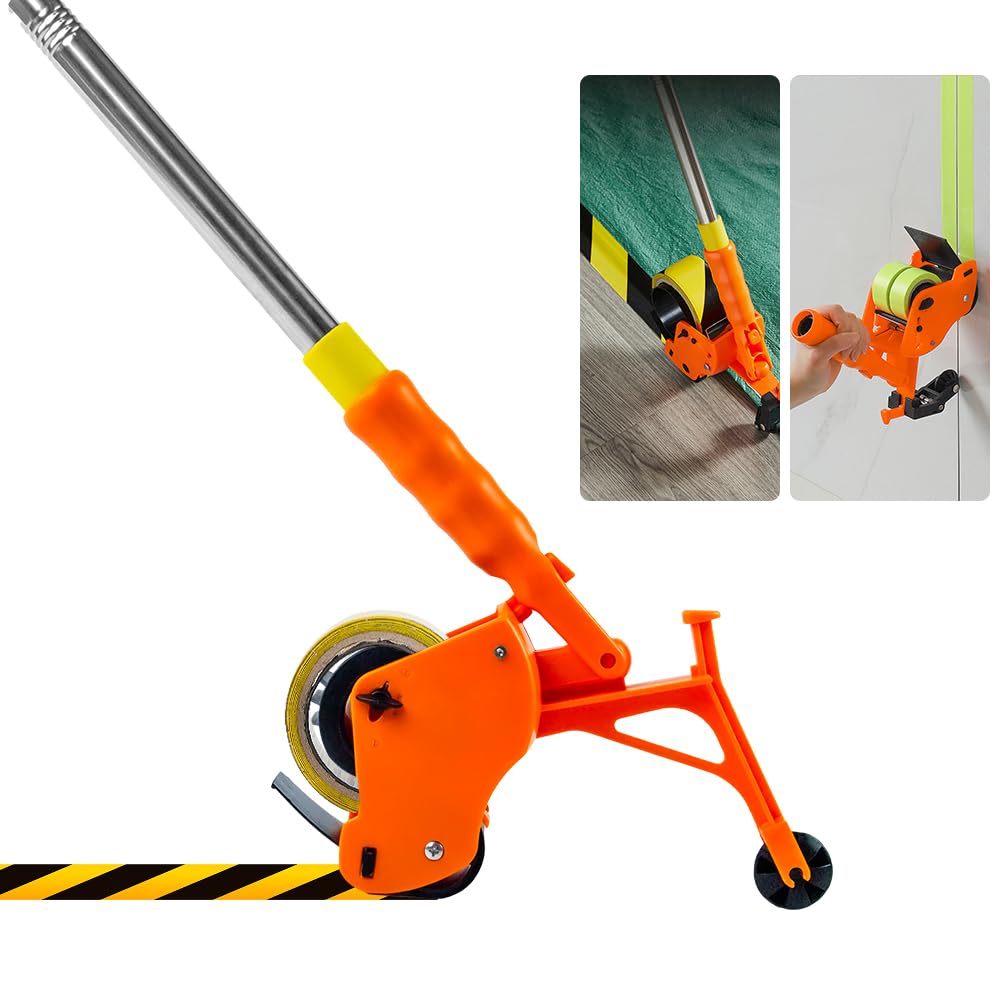 BAUSATZ Floor Tape Applicator，Manual Pushing Tape Marking Machine, Tape bonding Machine, Manual Tape applicator, Used for Floor Marking, Decoration