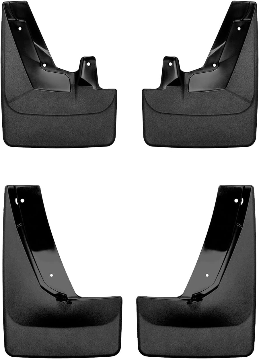 Gatorback HD Offset Black Wrapped Logo Complete Mudflap Set
