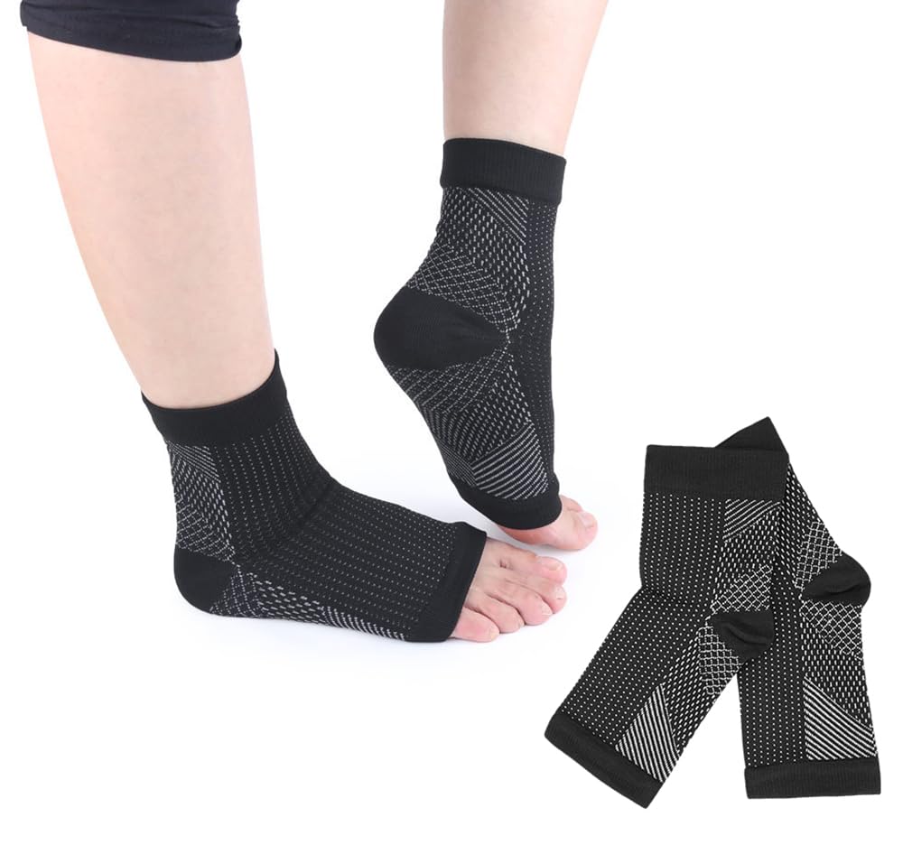 Sweet seven Revitalize Your Feet with Adjustable Compression Socks - Relieve Swelling, Support Plantar Fasciitis, Achilles Heel, and Spurs - For Both Men and Women - Stay Dry and Comfortable All Day