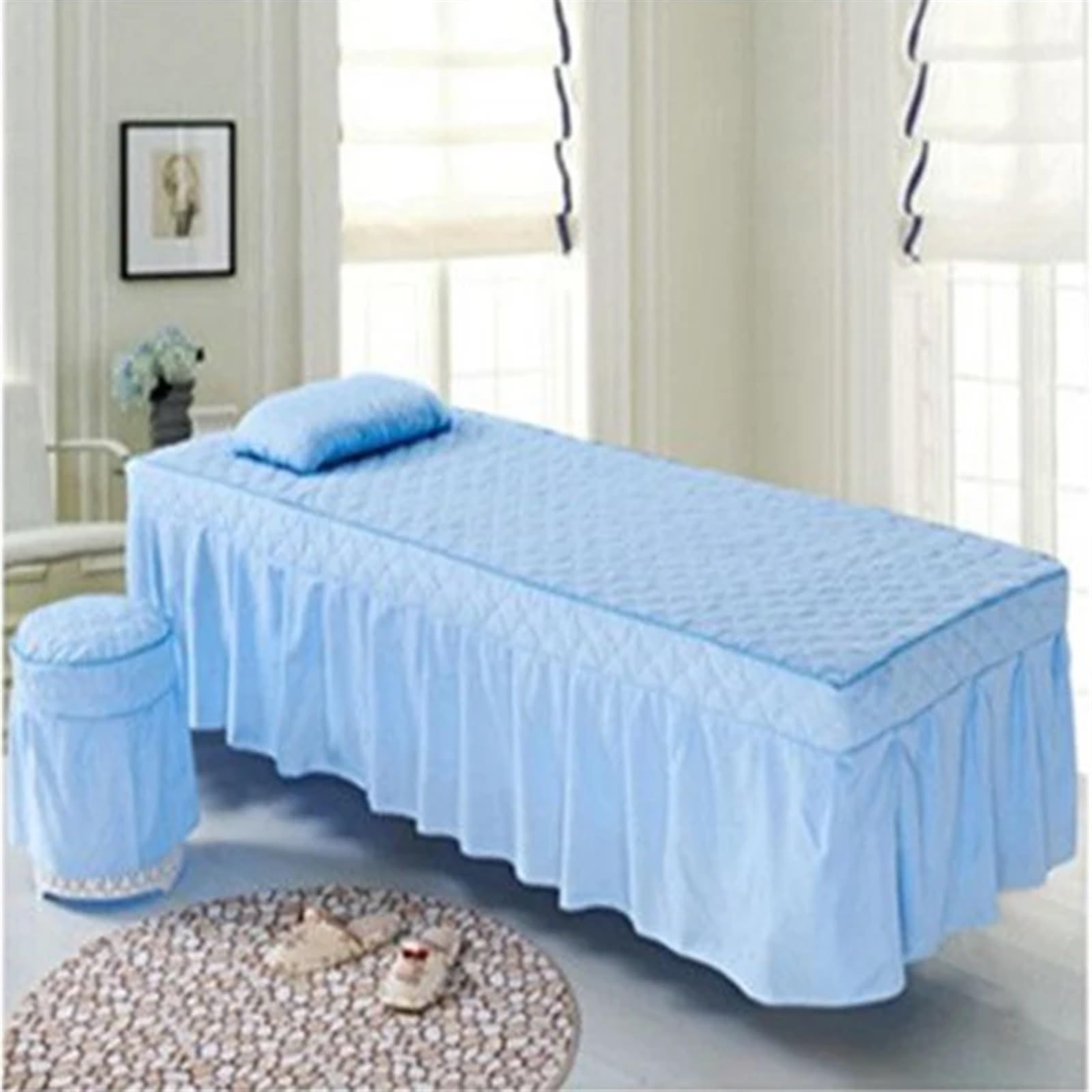 Funda Camilla Masaje Funda de Cama for masajes, Terapia de masajes, diagnóstico, Funda de sábana, Apertura, fumigación, baño de pies, Funda de Cama(2-02,190x80cm)
