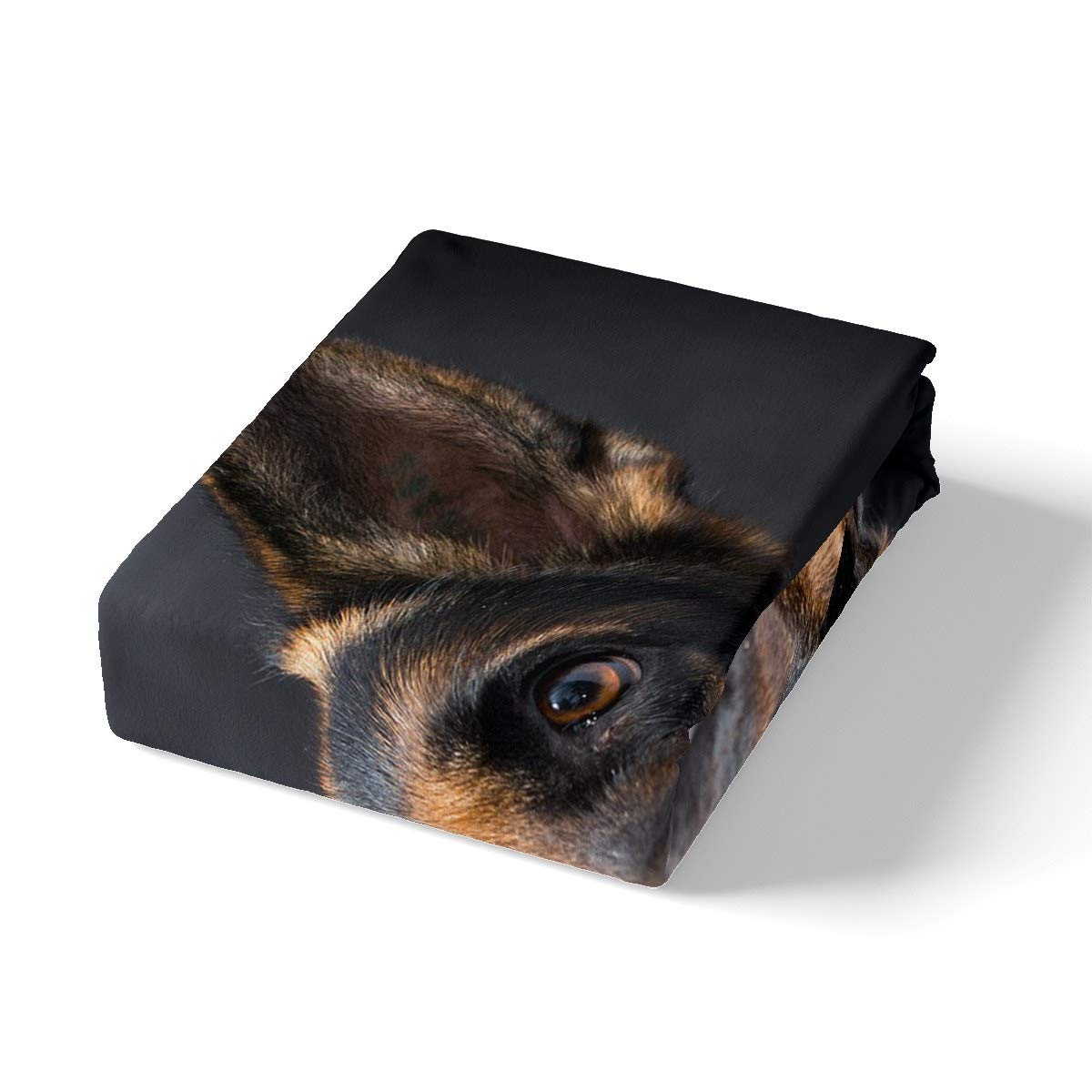 Loussiesd Dog Duvet Cover German Shepherd Bedding Set for Kids Boys Adults 3D Dog Print Comforter Cover Animal Theme Bedspread Cover Decor Bedroom Collection 3Pcs King Size - Image 2