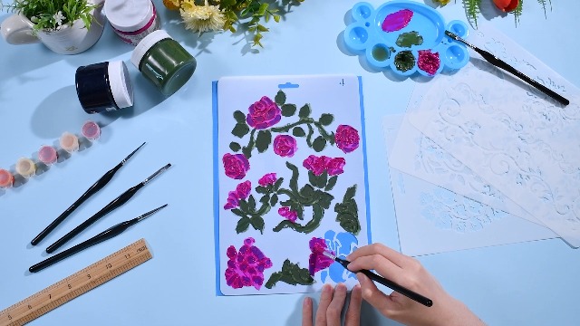 Kit De Pochoirs Plastique Réutilisables Nakleo - DIY - Formats A3, A4, A5 Et Bordures Mini