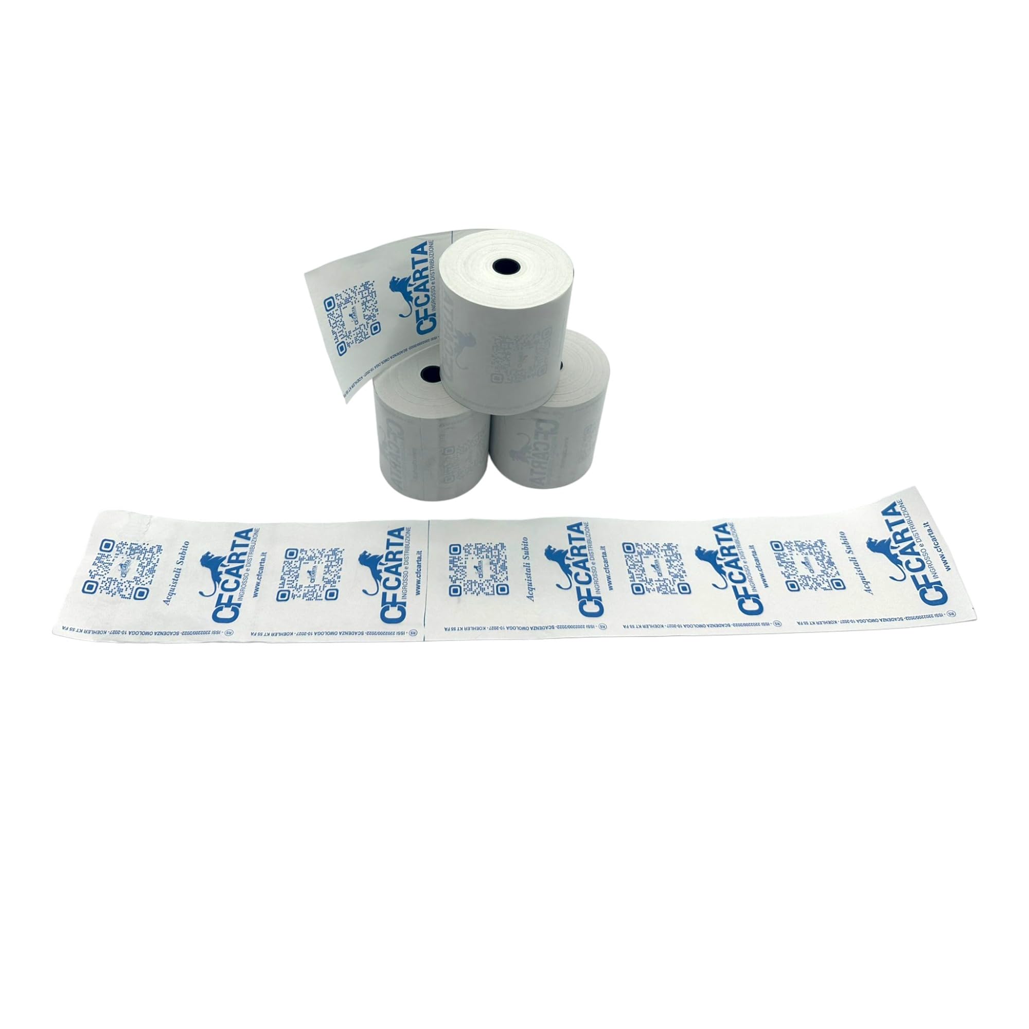 Rollos térmicos para recibos de 80 x 80 mm, orificio de 12 mm, rollos homologados con BPA Free CF papel impresora termica (100)