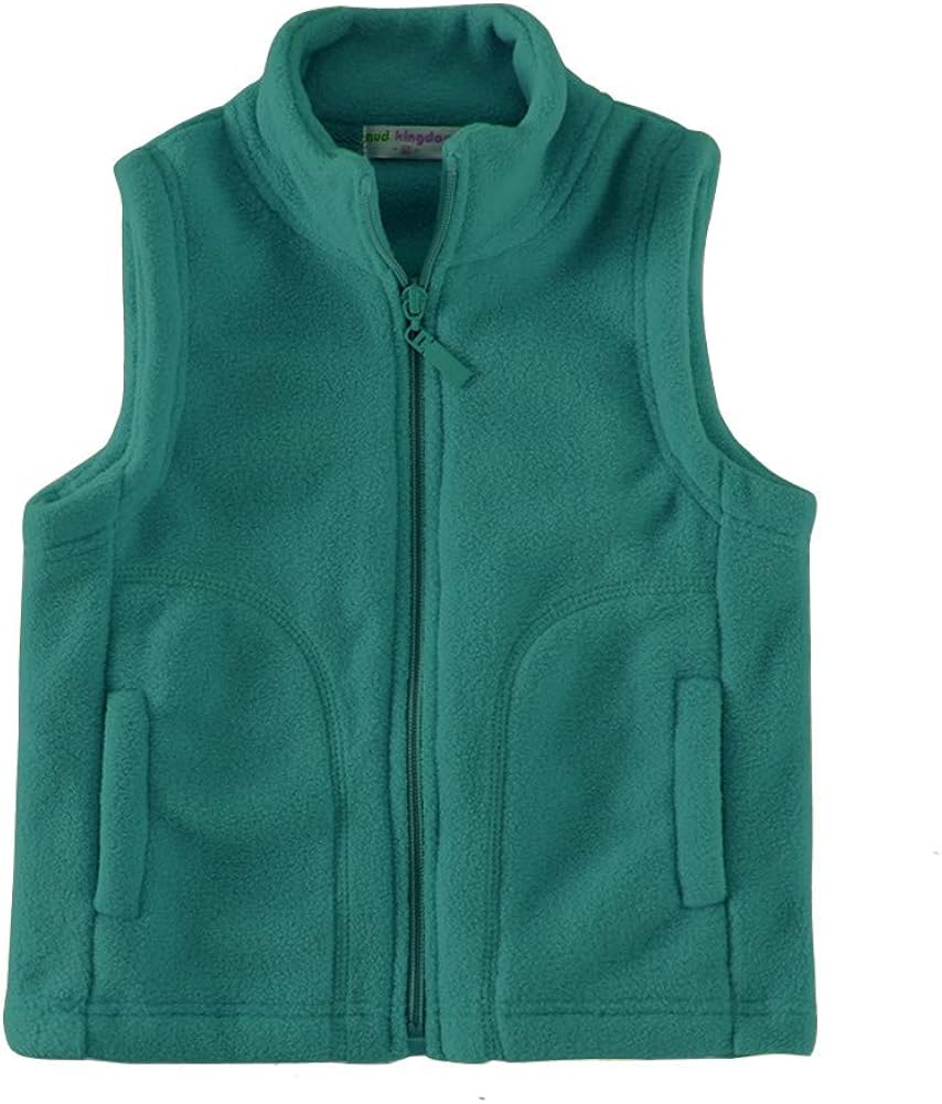 Mud Kingdom Boys Vest Fleece Solid Color: Clothing, Shoes & Jewelry