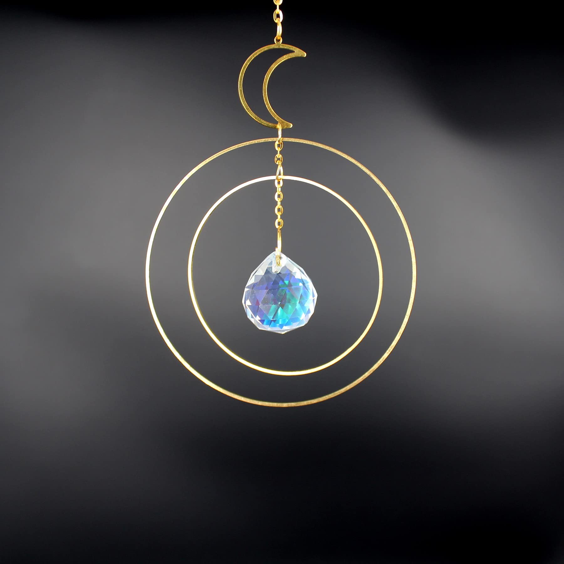 Amazon.co.jp: サンキャッチャー キラキラクリスタル星月窓玄関