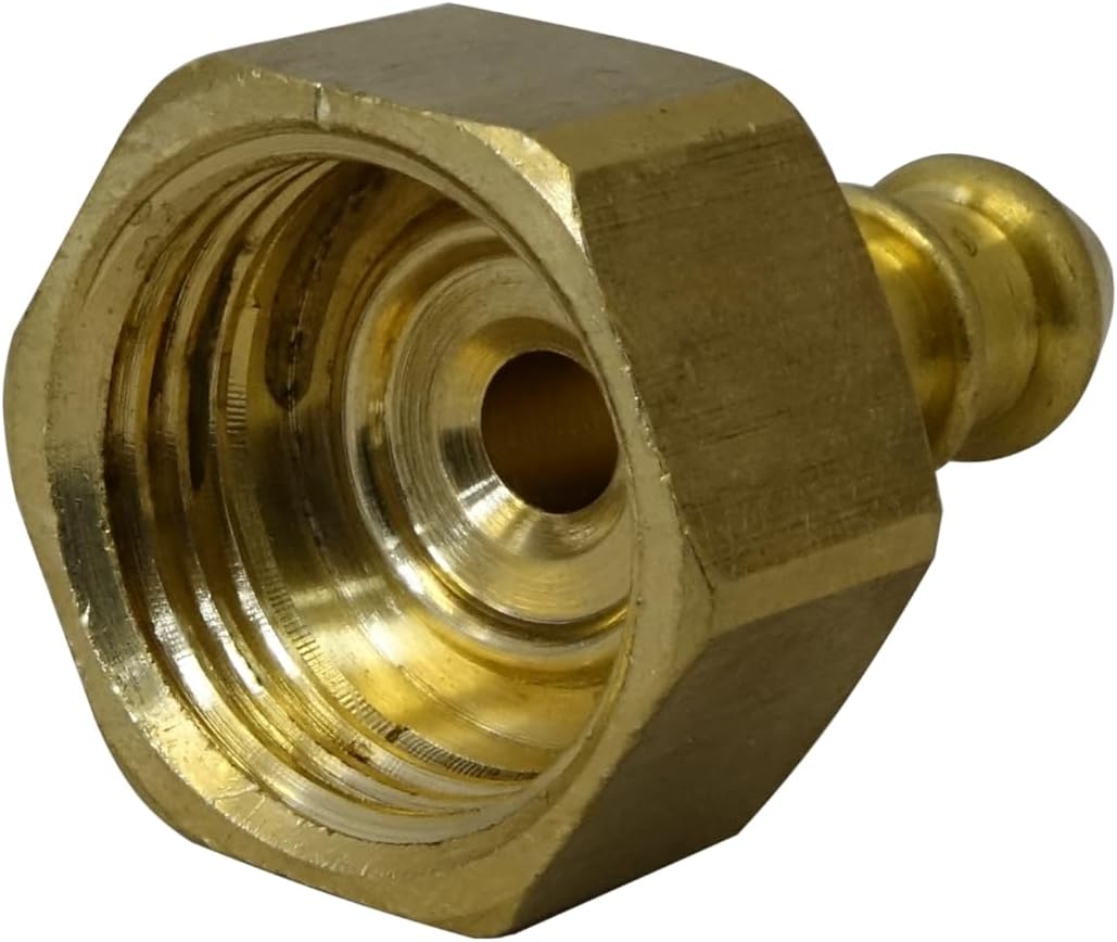 qcl British Made 1/2" BSP FEMALE FITTING TO LPG FULHAM NOZZLE TO 8mm I/D HOSE (28)