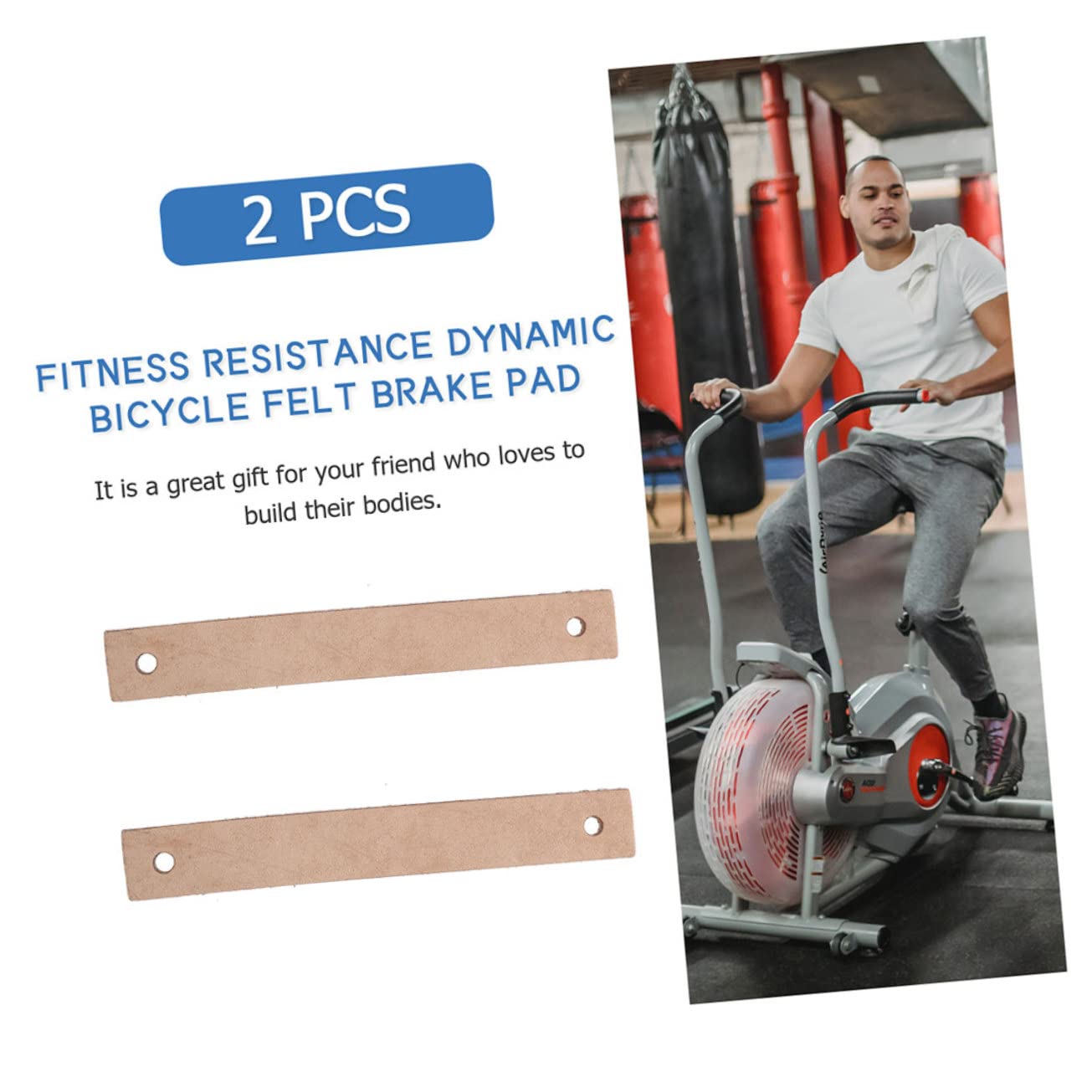 Cabilock Pastiglie per Freni per Bici da Fitness da Materiale Resistente E Antiscivolo Facile Installazione E Mute Accessori per Biciclette da Palestra