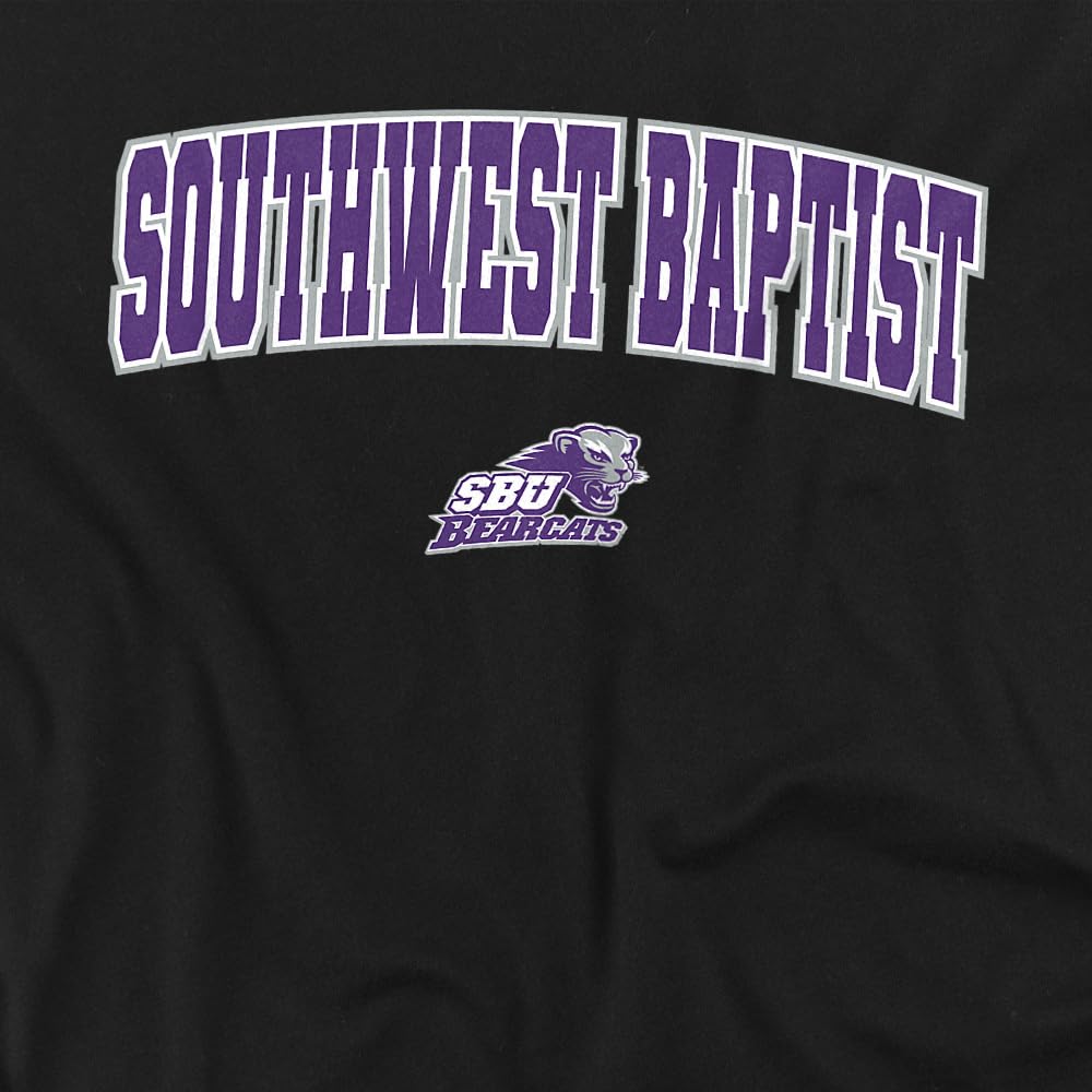 LOGOVISION Southwest Baptist University Arch Logo Black Kids T Shirt (4) for Toddler Boys and Girls, Black