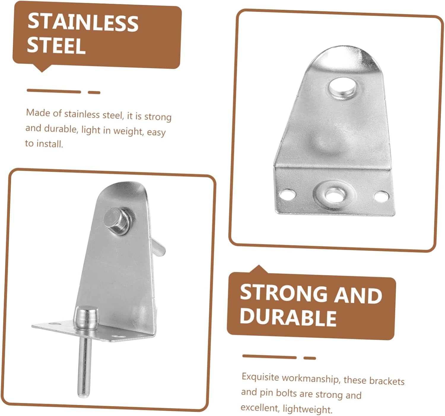 OSALADI 24sets Stainless Blind Holder Blind Fixing Brackets Louver Kit for Window No Drilling Easy Install
