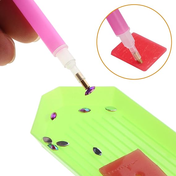Zariocy Electric Diamond Painting Pen Tool Accessories Diamond Painting Pens, Heads & Tip Connection Fittings, Nibs and Silicone Tubes Accessories for Diamond Art Drill Pen Replacement & Craft