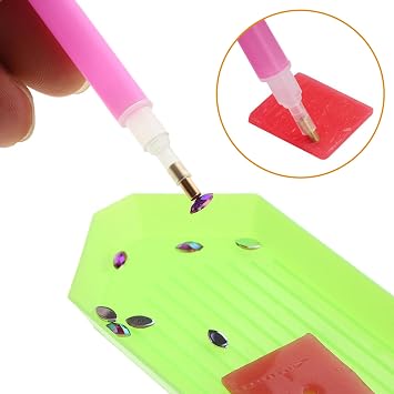 Zariocy Electric Diamond Painting Pen Tool Accessories Diamond Painting Pens, Heads & Tip Connection Fittings, Nibs and Silicone Tubes Accessories for Diamond Art Drill Pen Replacement & Craft