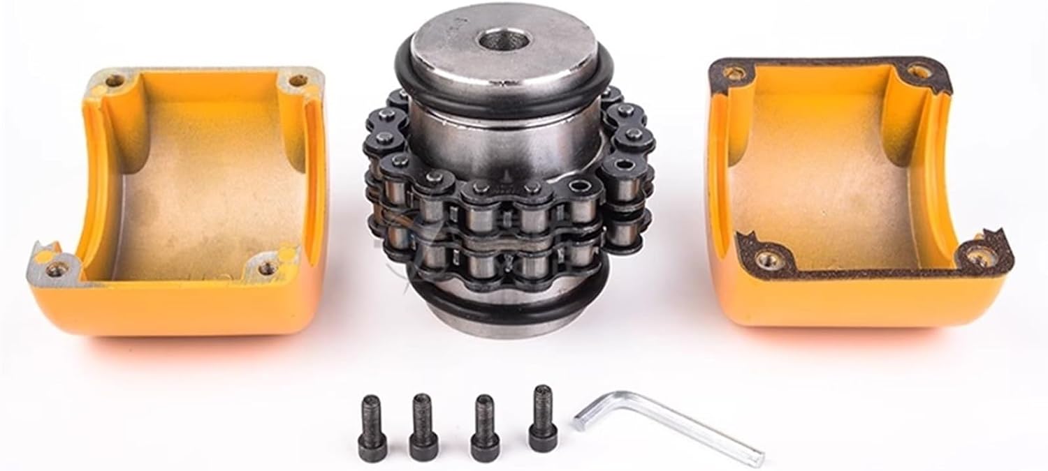 KC5014 15-35 KC Coupling KC Coupler 45 Steel GL Roller Gear Motor Coupling for Easy Disassembly and Assembly(GL5014 Hole 34-34)