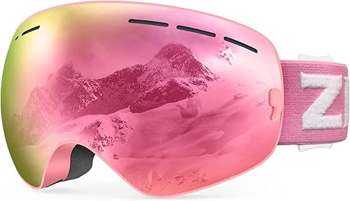 ZIONOR XMINI Gafas de esquà o snowboard para niños y niñas Gafas para la nieve con protección de rayos ultravioleta no se empañan con lente esférica ZIONOR XMINI Gafas de esquà o snowboard para niños y niñas Gafas para la nieve con protección de rayos ultravioleta no se empañan con lente esférica