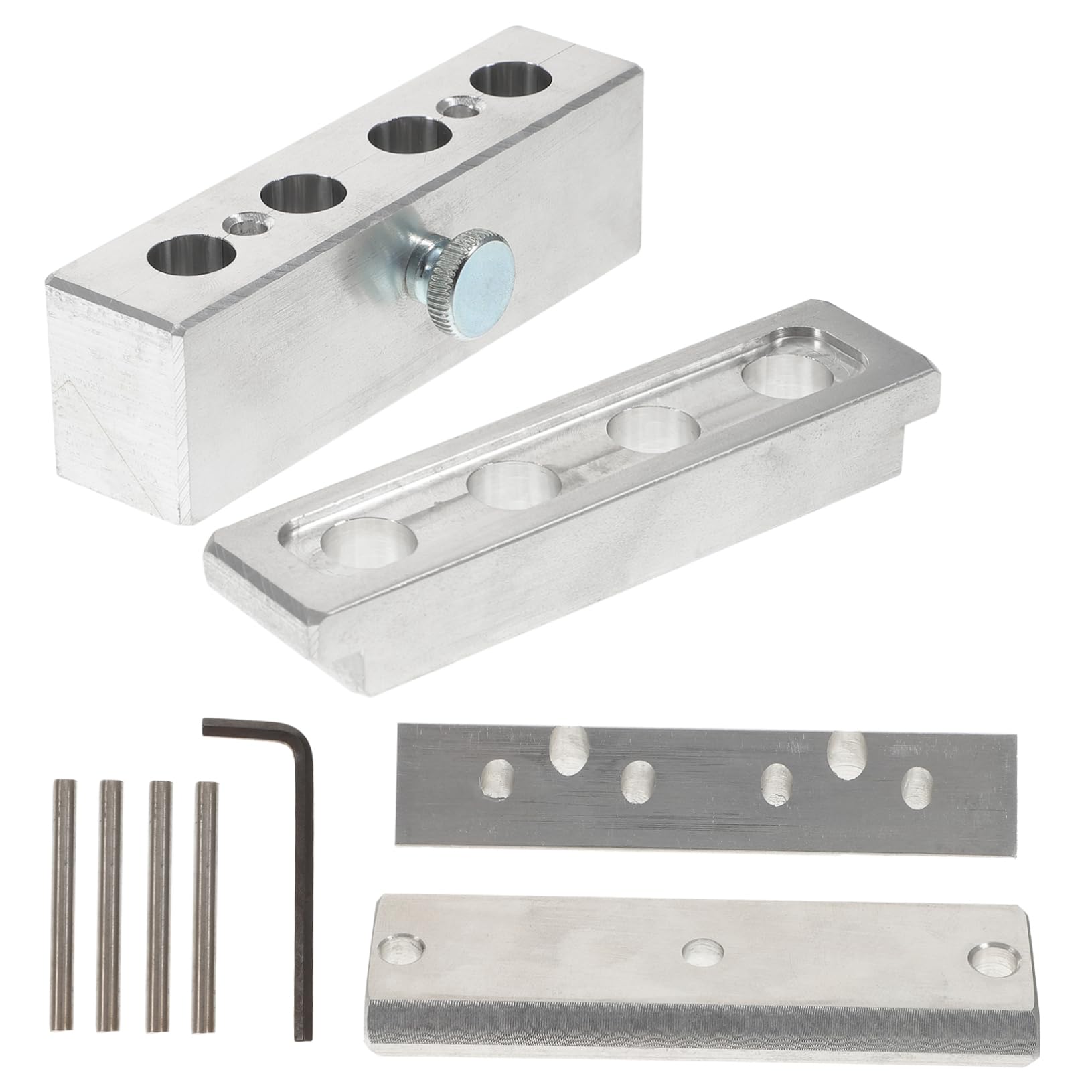 Housoutil 4-loch Lippenstiftform aus Aluminiumlegierung Leicht zu Tragen Schnelles Entformen für Selbst Gemachten Lippenstift und Lipgloss