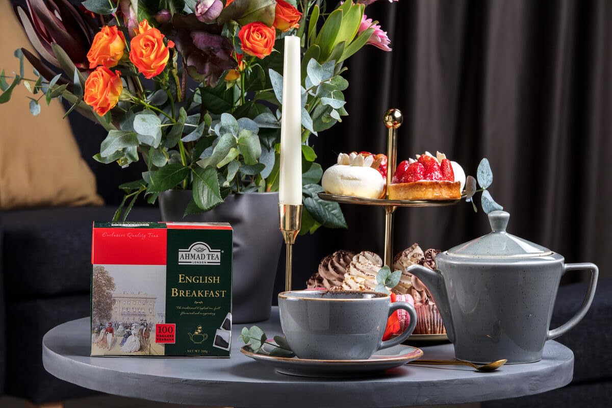 Ahmad Tea English Breakfast - Té negro - Bolsitas de té - 100 bolsitas, 200 g