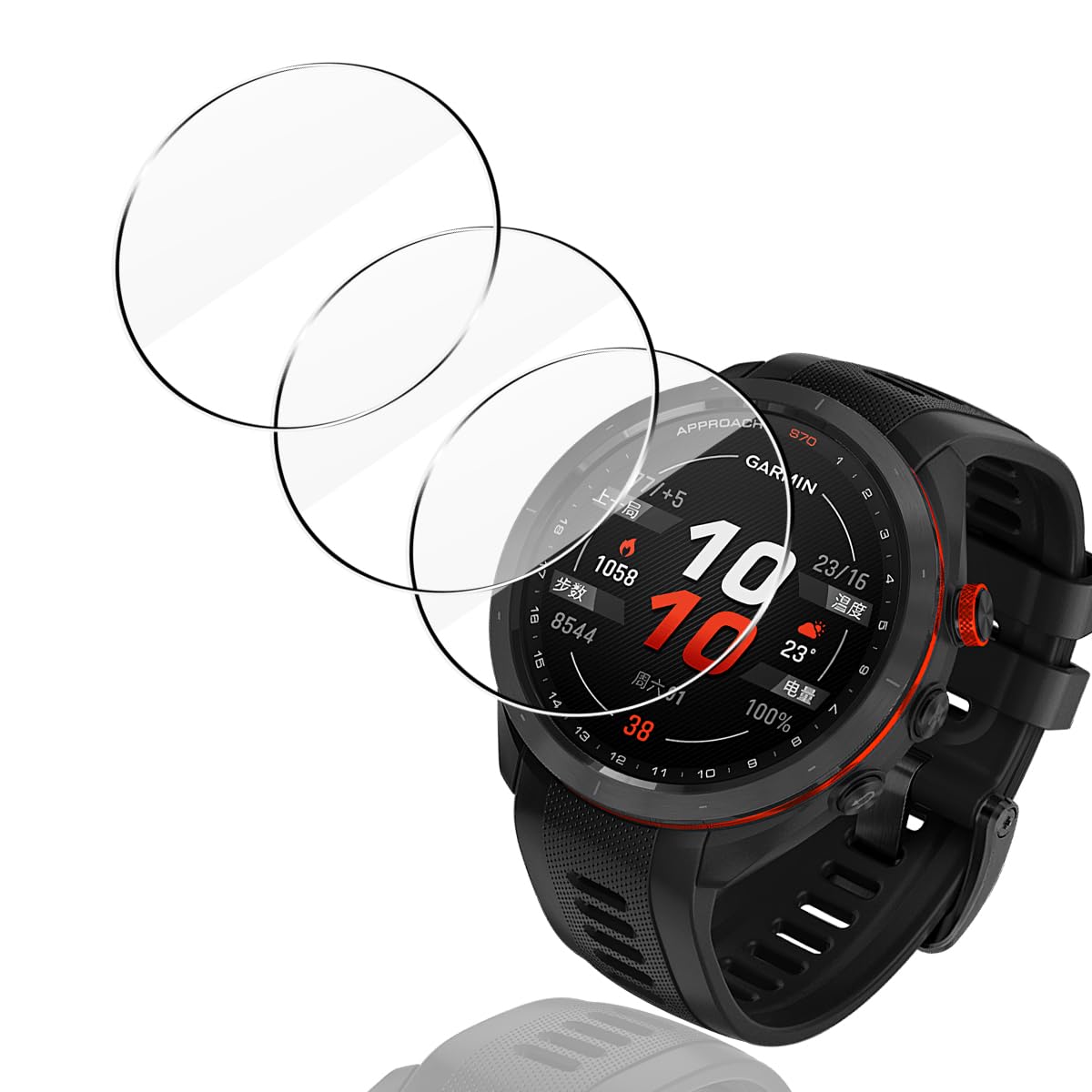 Amazon.co.jp: 【3枚セット 日本旭硝子製】 用 Garmin Approach S70 