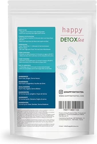 Miniatura 7 de Limpieza de colon - Té de desintoxicación de hierbas - Alivio de digestión y vientre hinchado - Té laxante - Té Senna - Suministro para 28 días - 14