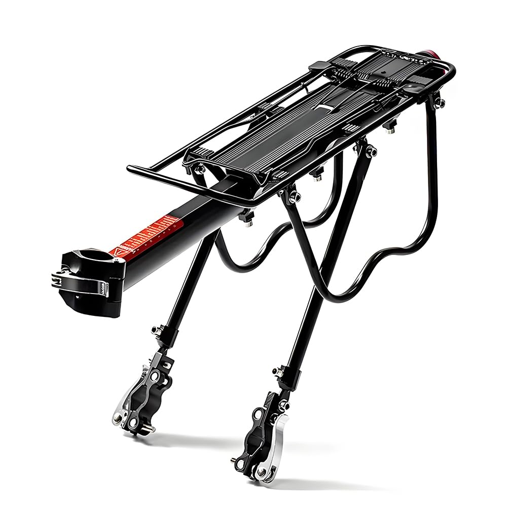 Porte-Bagages arrière pour vélo, capacité de 50 kg, avec Support réfléchissant et réglable à dégagement Rapide pour vélo de Montagne