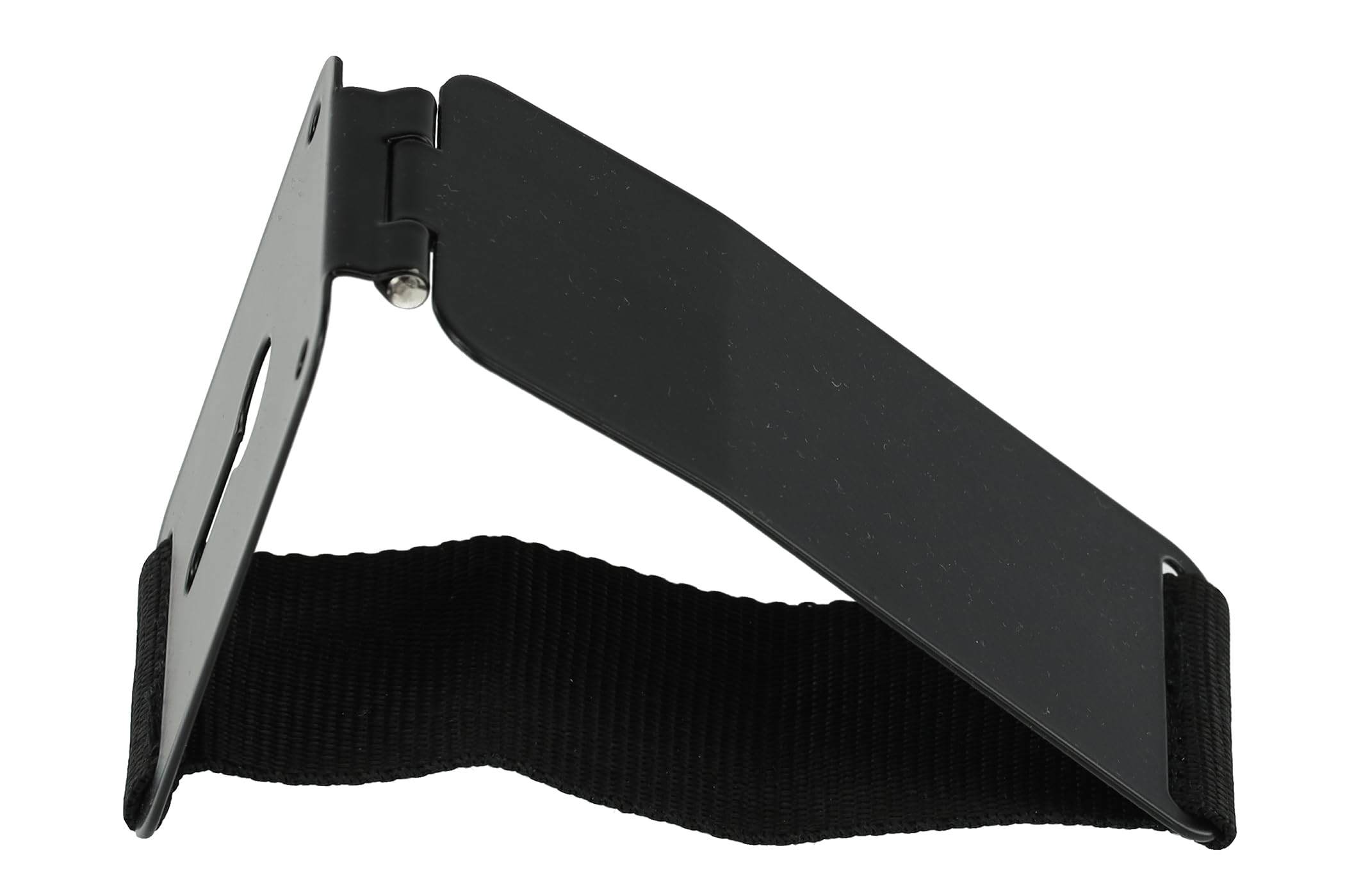 GEWA Soporte para guitarra tenor - plegable de metal - estrecho, también adecuado para aros planos - cinta cosida - negro
