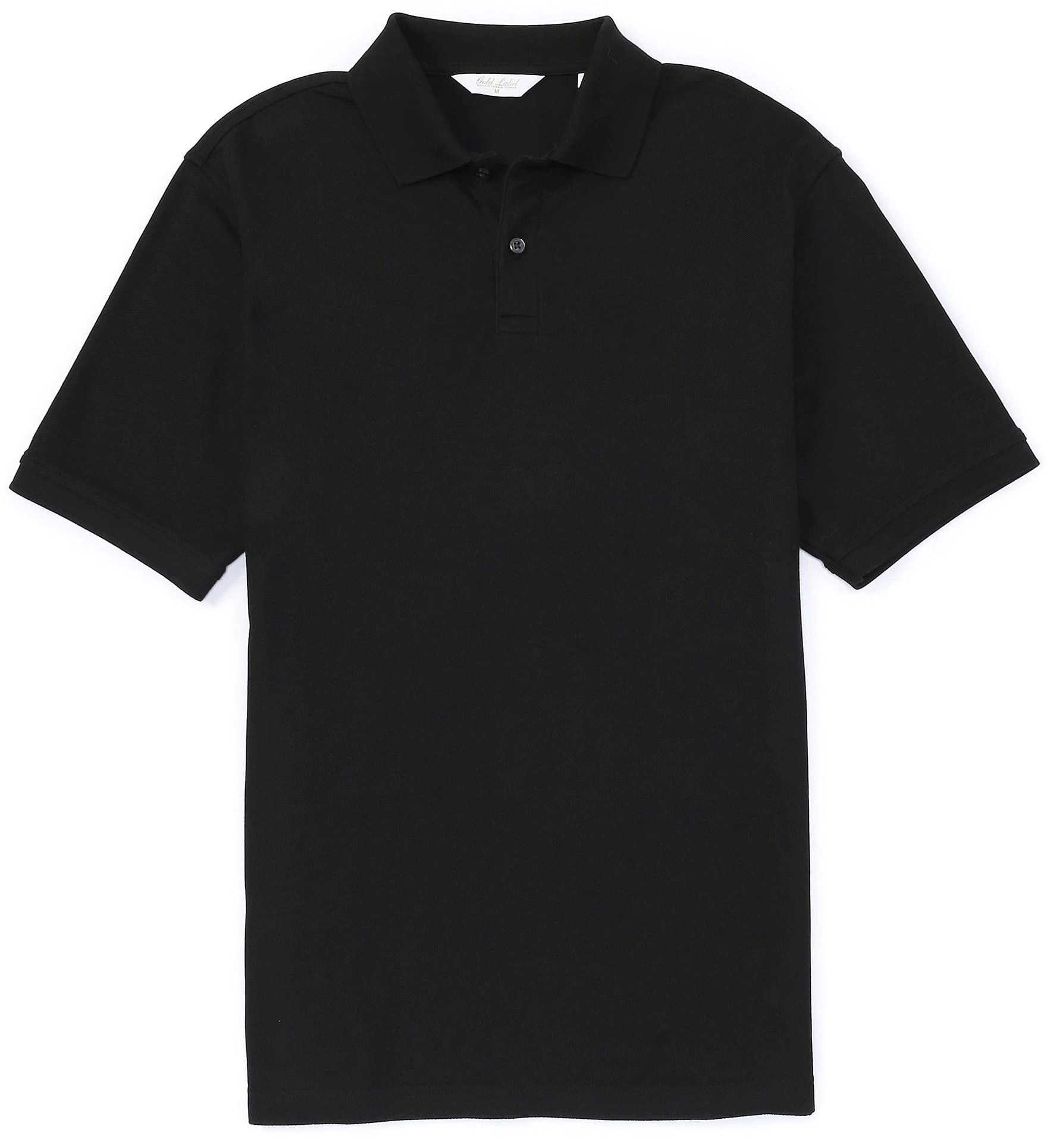Gold Label Men's Wrinkle-Resistant Short Sleeve Pique Polo Shirt Softest Supima Cotton Non-Iron (Available in Big & Tall)