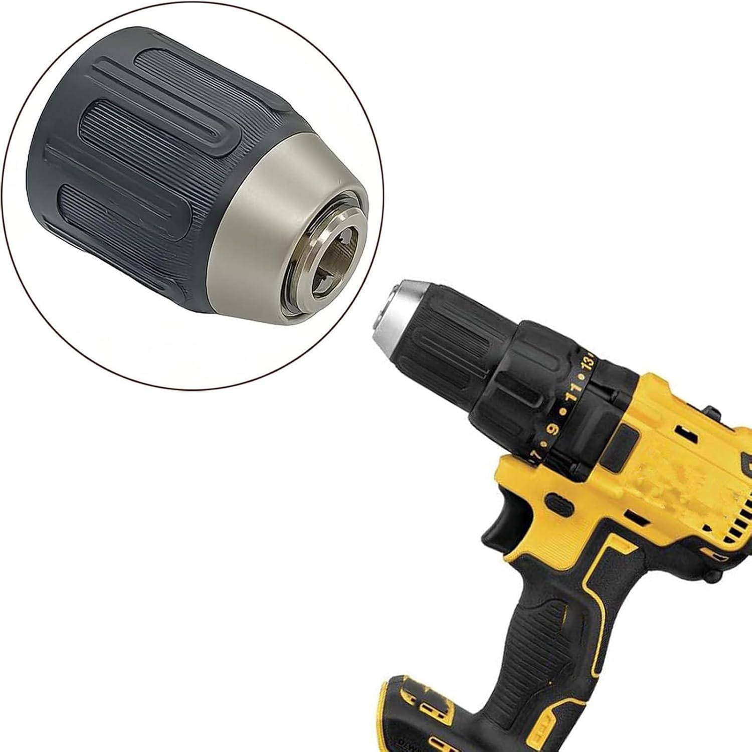 1/2" Drill Chuck Power Tool Accessories N472497 for DeWalt DW959K DCD771C2 DCD776C2 DCD777C2 DCD776 DCD778