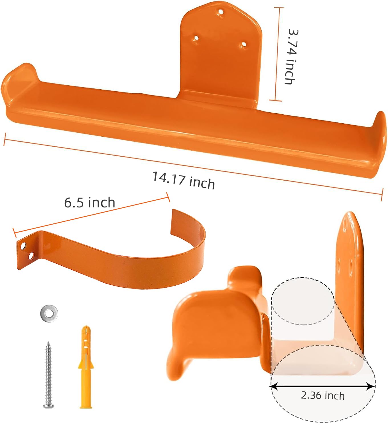 Colgador para soplador de hojas para mochila, paquete de 2 pulverizadores de mochila, soporte de pared para motosierra, accesorios de almacenamiento para organización de garaje (paquete de 2