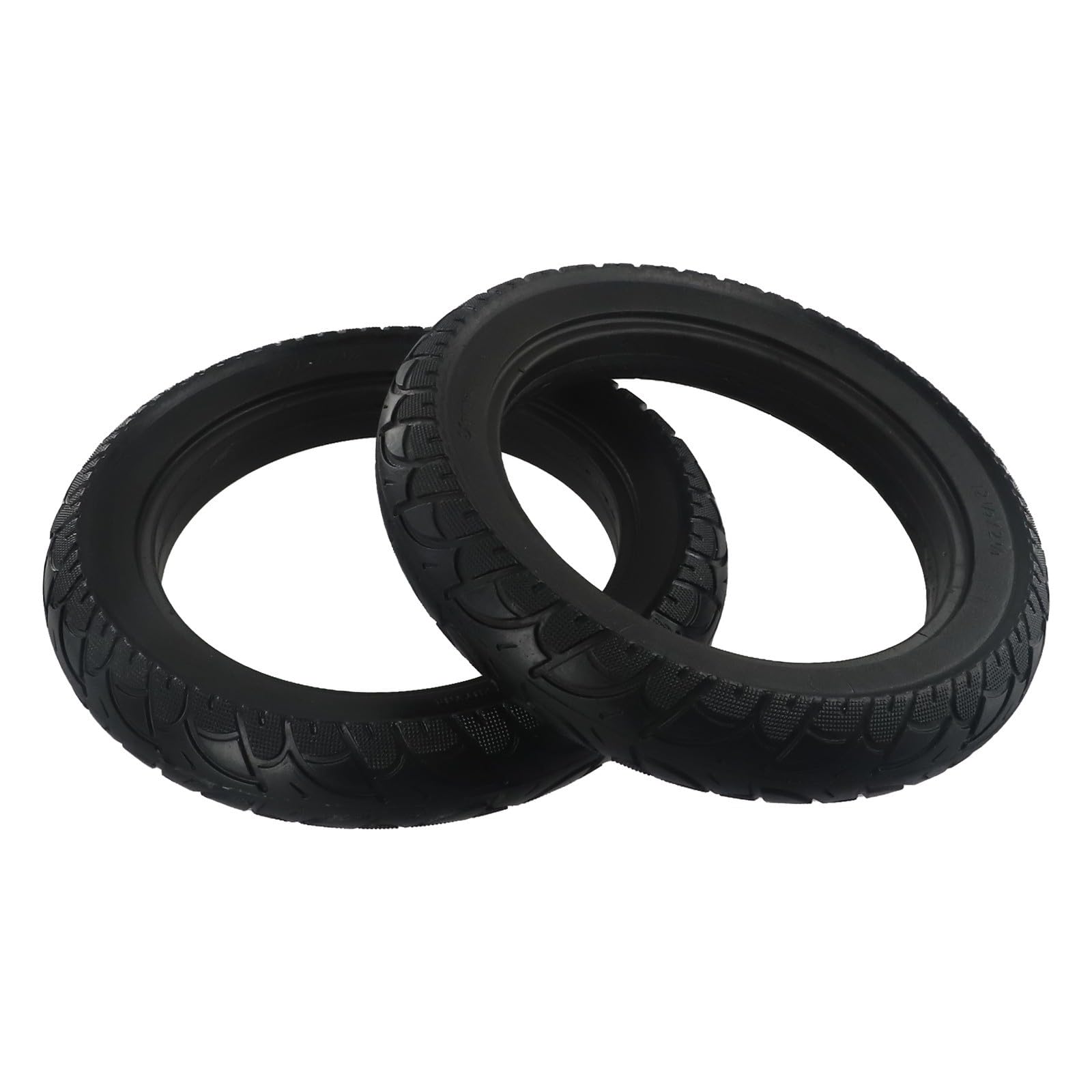 Pneumatici in gomma piena, 12 1/2 x 2 1/4 (57-203), ricambio per bici elettriche e scooter elettrici, pneumatici di ricambio antiforatura in gomma, nero