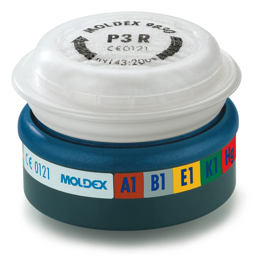 Moldex - 1 par d p3 r hg - 9730 filtro de gas abek1 / cartucho - 7000/9000 máscara