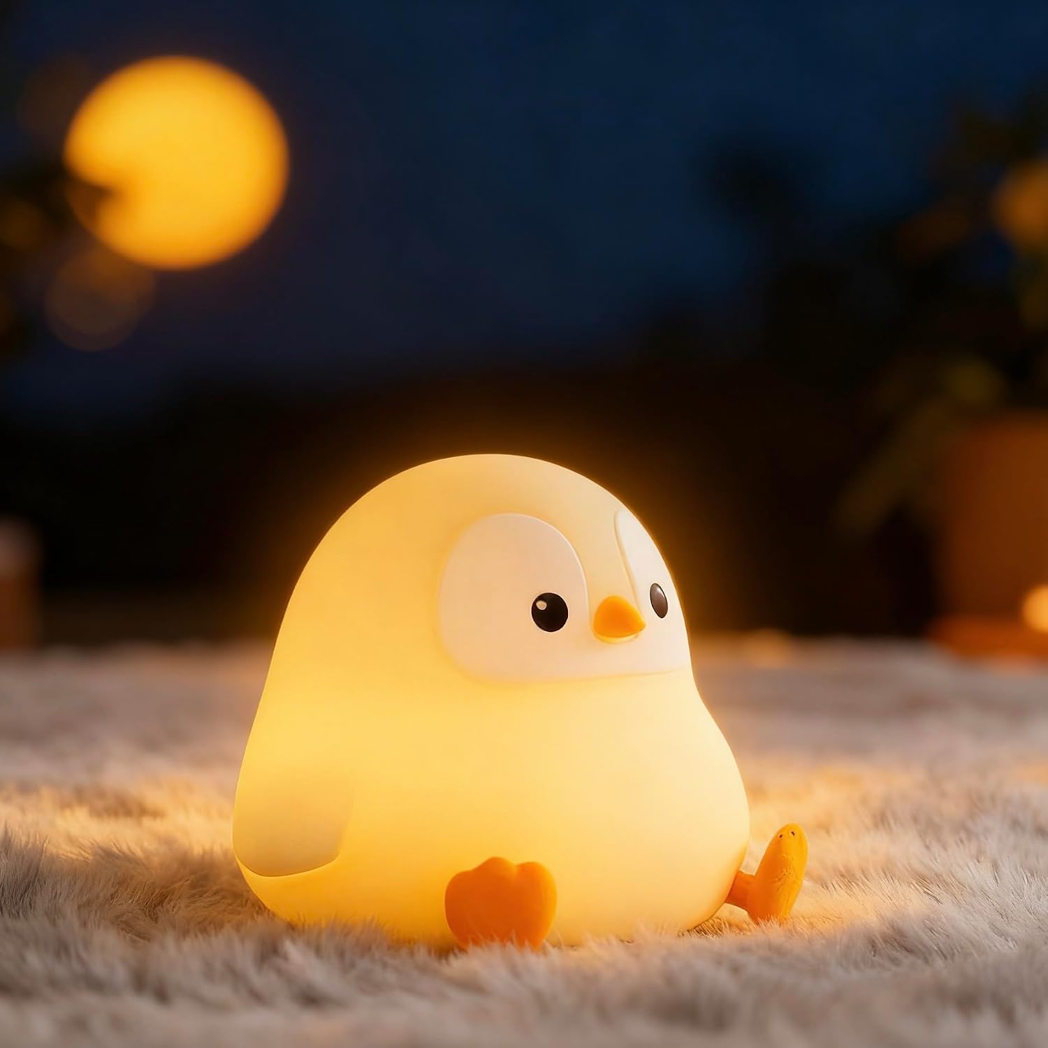 YR YRHH-PET Axolotl Night Light for Kids, Cute Squishy Rechargeable Axolotls Lamp, Unique White Pink Xmas Axolotl Gifts, Dimmable LED Silicone Nightlight, Baby Safe, Girls Room College Dorm Décor