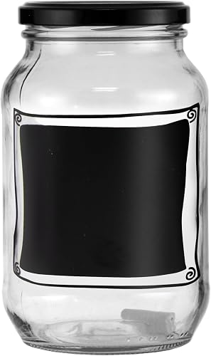 Regent Chalkboard Notes Jar, 1-Liter Capacity