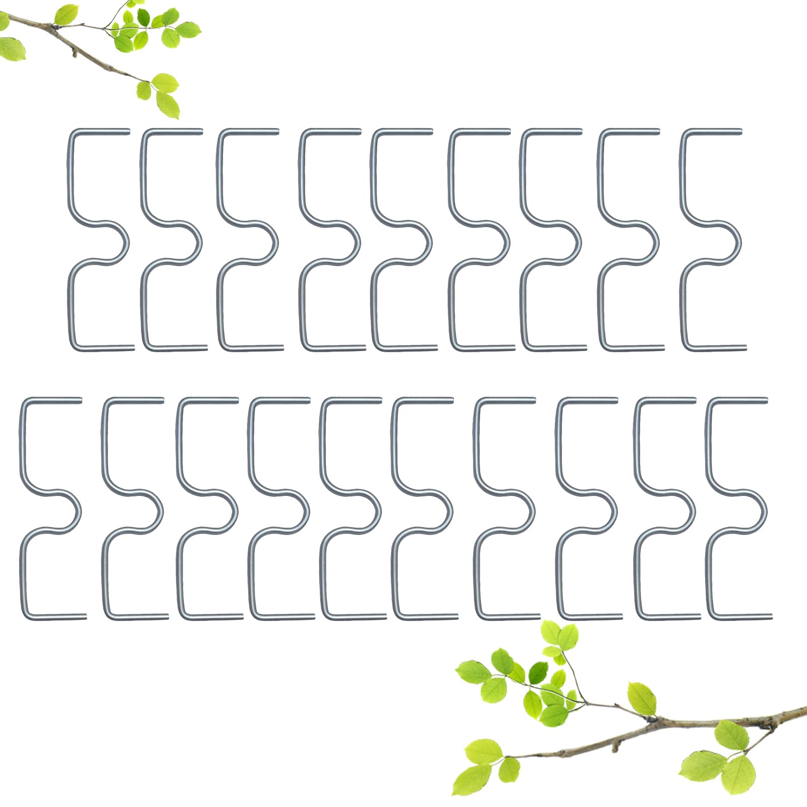19 Stück 13cm Astzieher Metall, Astfixierer für Gartenbäume, Pflanzenstützen Astspreizer für Obstbäume, M Förmiger Astspreizer, Tragbare Landwirtschaftliche Werkzeuge, zum Spreizen von Obstbaumzweigen