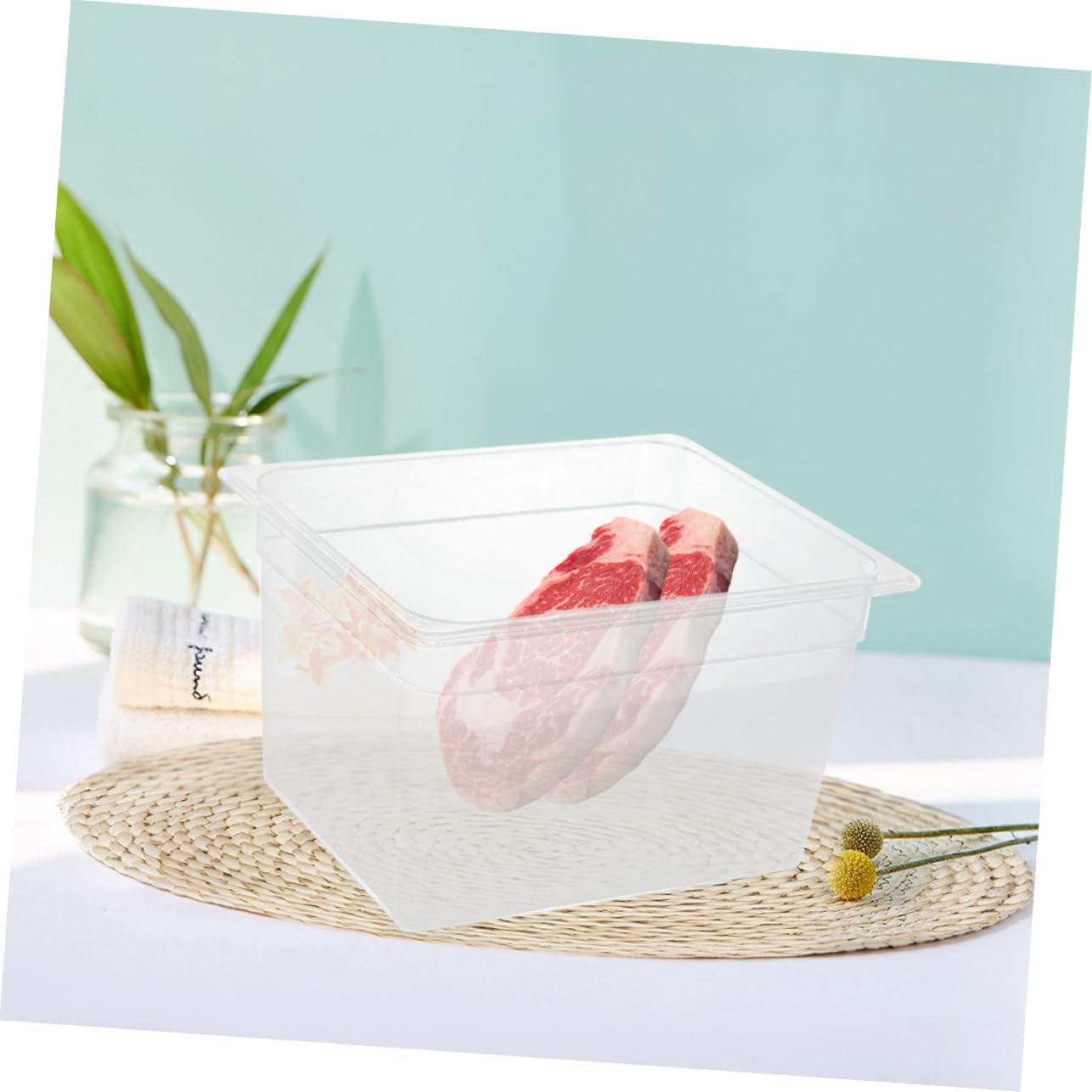 Slow Cooking Container Leakproof Dishwasher Safe Slow Cooker Portable Storage Box for Camping